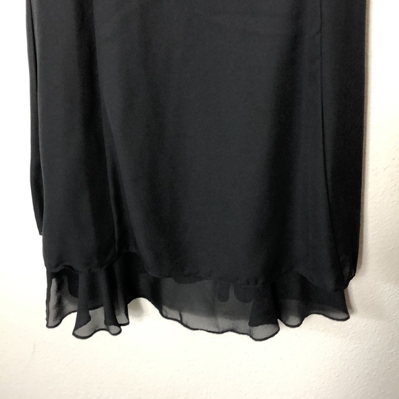 VINTAGE MEVISTO BLACK CREW SLEEVELESS SHIFT DRESS 10 - Picture 4 of 8